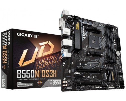 PLACA BASE GIGABYTE B550M DS3H AM4